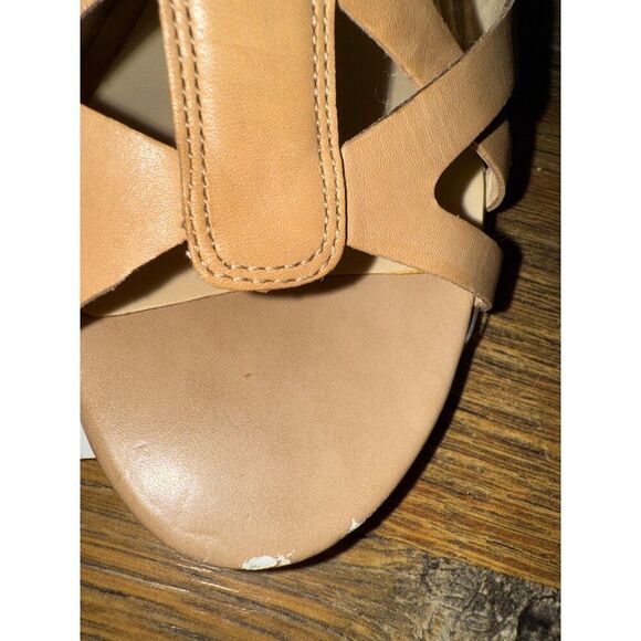 NWT Franco Sarto Kelli Tan Strappy Heels Size 7.5 - Picture 14 of 16